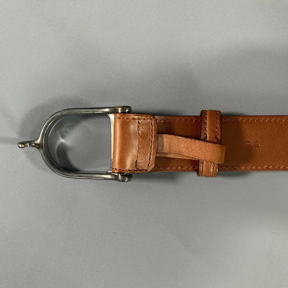 RALPH LAUREN Size 34 Brown Leather Belt